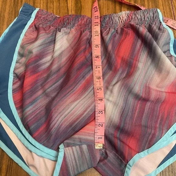 Nike Dri Fit Tempo Athletic Running Shorts Blue Teal Trim Women’s Size Medium - Picture 12 of 12